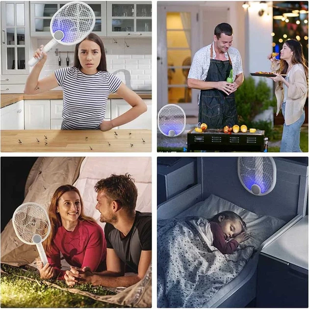 Ловушка для насекомых с UV подсветкой аккумуляторная 1200 mAh пластиковая белая - Фото 7 Ловушка для насекомых с UV подсветкой аккумуляторная 1200 mAh пластиковая белая - изображение 7