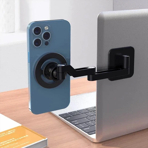 Магнітний тримач для телефону Epik FY16-Z MagSafe метал чорний - зображення 3