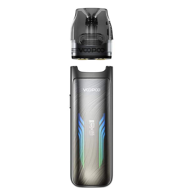 Pod система Voopoo Vmate Max Dove Grey ВуПу Вмэйт Под система электронная сигарета 1200 мАч Дав Грей 30 Вт и 3.0 Ом дисплей с LED-подсветкой серая - Фото 5 Pod система Voopoo Vmate Max Dove Grey ВуПу Вмэйт Под система электронная сигарета 1200 мАч Дав Грей 30 Вт и 3.0 Ом дисплей с LED-подсветкой серая - изображение 5
