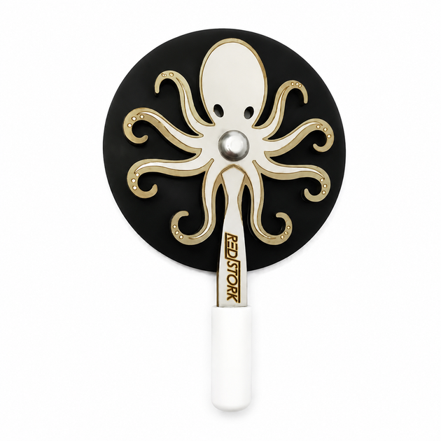 Калауд кальянный Red Stork Octopus экран для углей 4.5см регулятор жара алюминиевый с тефлоновой ручкой на 3 угля - изображение 4