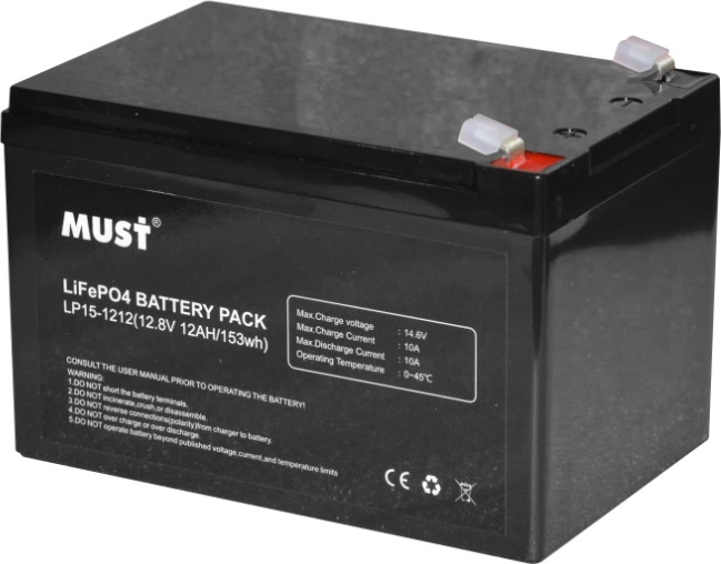 Аккумуляторная батарея Must LiFePO4 LP15-1212 12.8V 12Ah (DS279052) - изображение 2