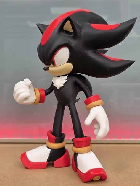 Тінь Їжака (Shadow the Hedgehog) — статуетка 23 см - Фото 1 Тінь Їжака (Shadow the Hedgehog) — статуетка 23 см - изображение 1