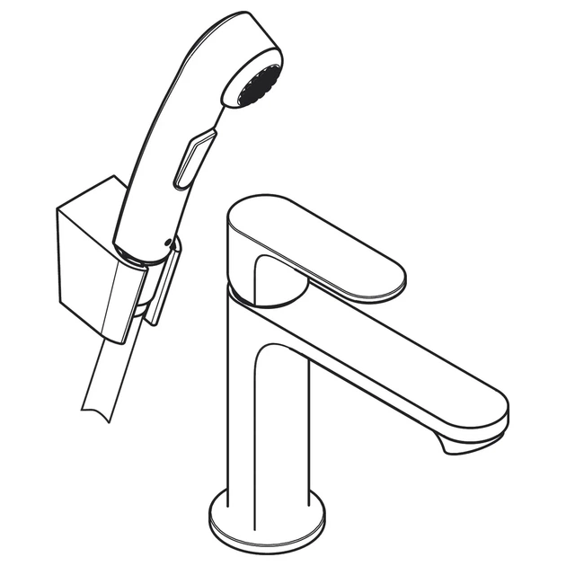 Hansgrohe Rebris S 110 Змішувач для умивальника, Matt Black (72215670) - Фото 3 Hansgrohe Rebris S 110 Змішувач для умивальника, Matt Black (72215670) - зображення 3