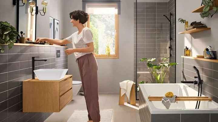 Hansgrohe Rebris S Смеситель д/раковины, черный матовый (72580670) - изображение 2