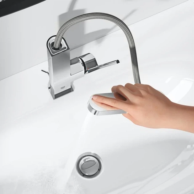 Смеситель для умывальника Grohe Plus L-Size, хром (23844003) - изображение 5