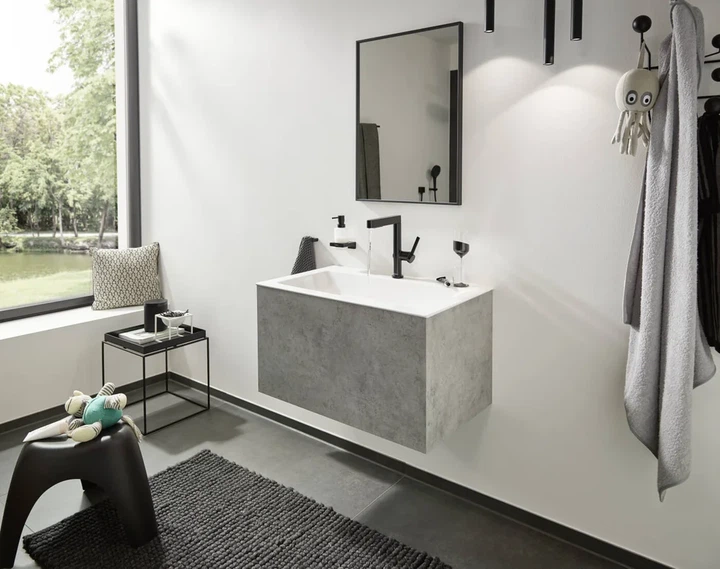 Hansgrohe Finoris 230 Смеситель для умывальника, черный матовый (76063670) - изображение 8