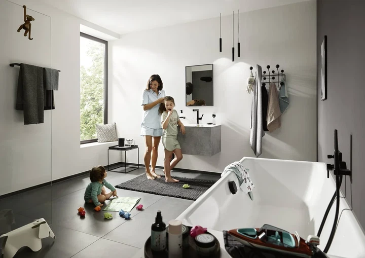 Hansgrohe Finoris 230 Смеситель для умывальника, черный матовый (76063670) - изображение 9