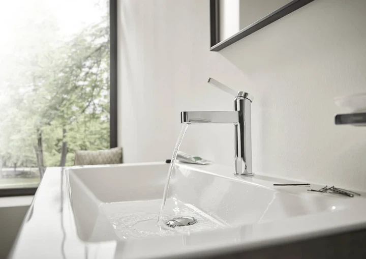 Hansgrohe Finoris 100 Змішувач для умивальника, хром (76010000) - Фото 2 Hansgrohe Finoris 100 Змішувач для умивальника, хром (76010000) - зображення 2