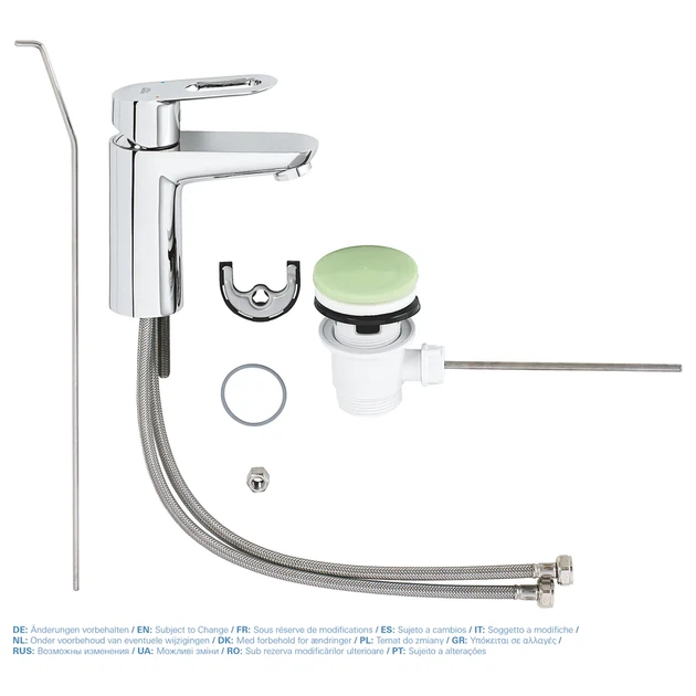 Grohe BauLoop Смеситель для раковины, хром (23335000) - Фото 12 Grohe BauLoop Смеситель для раковины, хром (23335000) - изображение 12