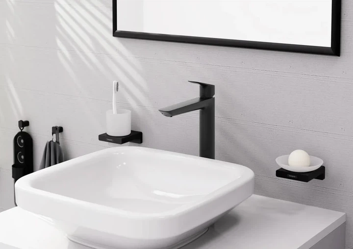 Hansgrohe Logis Fine Смеситель для раковины, черный матовый (71258670) - изображение 3