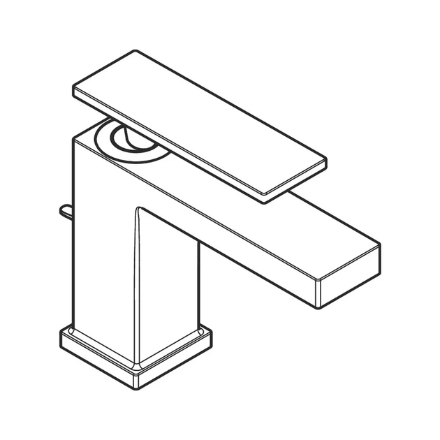 Hansgrohe Tecturis E 80 CoolStart Смеситель для раковины, черный матовый (73002670) - Фото 3 Hansgrohe Tecturis E 80 CoolStart Смеситель для раковины, черный матовый (73002670) - изображение 3