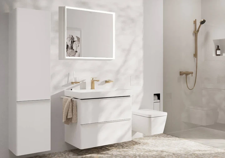 Hansgrohe Tecturis E Смеситель для раковины, бронза (73010140) - Фото 2 Hansgrohe Tecturis E Смеситель для раковины, бронза (73010140) - изображение 2
