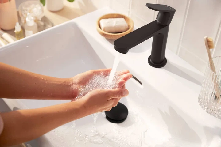 Hansgrohe Rebris S Смеситель для раковины, черный матовый (72588670) - изображение 3