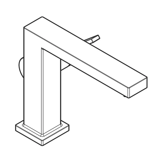 HANSGROHE Tecturis E 110 Fine Смеситель для раковины, черный матовый (73020670) - изображение 5