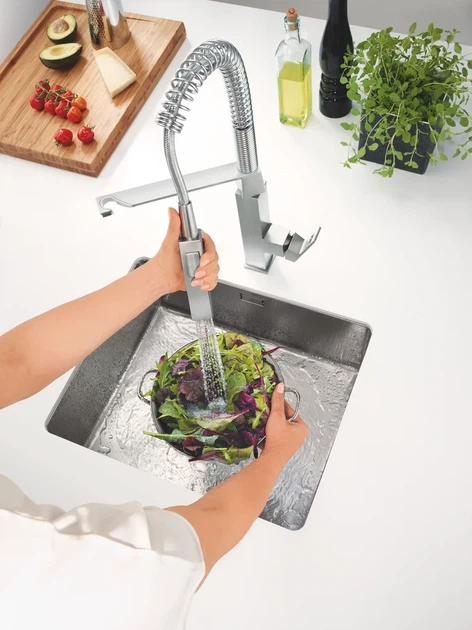 Grohe Eurocube Смеситель для кухни, SuperSteel (31395DC0) - изображение 8