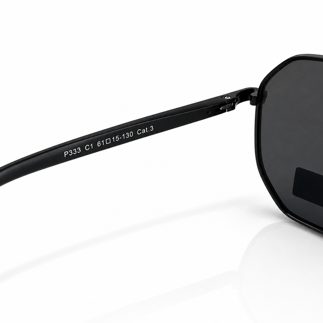 Солнцезащитные очки POLARIZED P333 Авиатор C1 Поляризация Алюминиевая оправа Защита UV400 - изображение 10