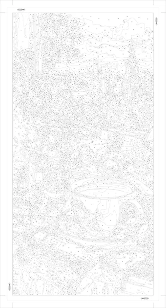 Картина по номерам Пейзаж. Кофе с видом на старый город. Натюрморт 40*80 см Оригами - изображение 2