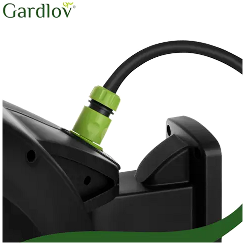 Автоматична котушка з садовим шлангом 30 метрів для поливання зелений Gardlov SE1006 - Фото 8 Автоматична котушка з садовим шлангом 30 метрів для поливання зелений Gardlov SE1006 - зображення 8