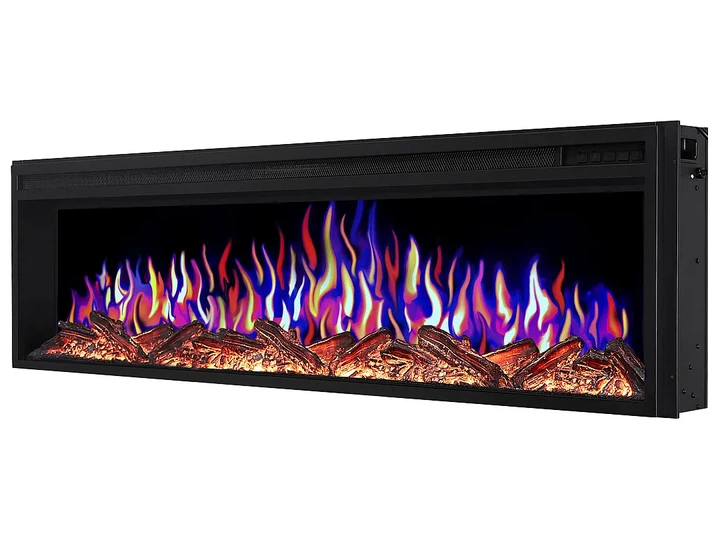 Линейный электрокамин ArtiFlame AF58 Multicolor 3D визуализации пламени 3 цвета со звуком с обогревом - изображение 4