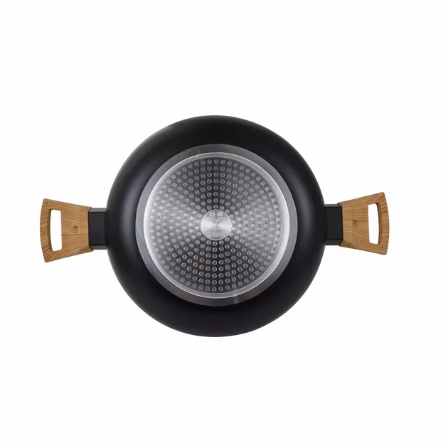 Кастрюля с крышкой Bergner Earth black 28 см 6 л (BG-32037-BK) - изображение 4