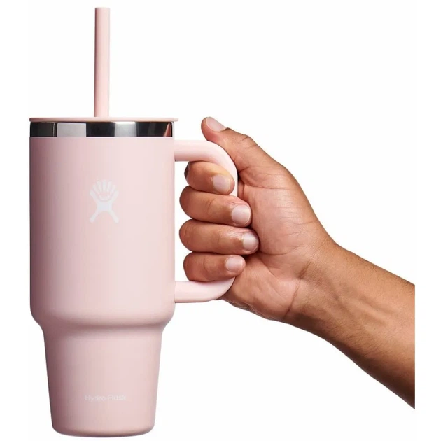 Термочашка Hydro Flask 950 ml Travel Tumbler Clear Lid Рожевий - зображення 3