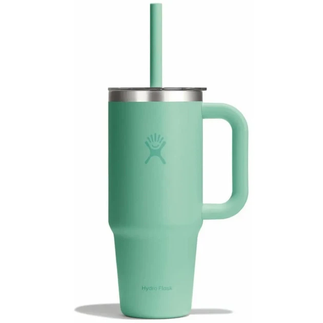 Термогорнятко Hydro Flask 700 ml Travel Tumbler Clear Lid mermaid green зелене - Фото 1 Термогорнятко Hydro Flask 700 ml Travel Tumbler Clear Lid mermaid green зелене - зображення 1