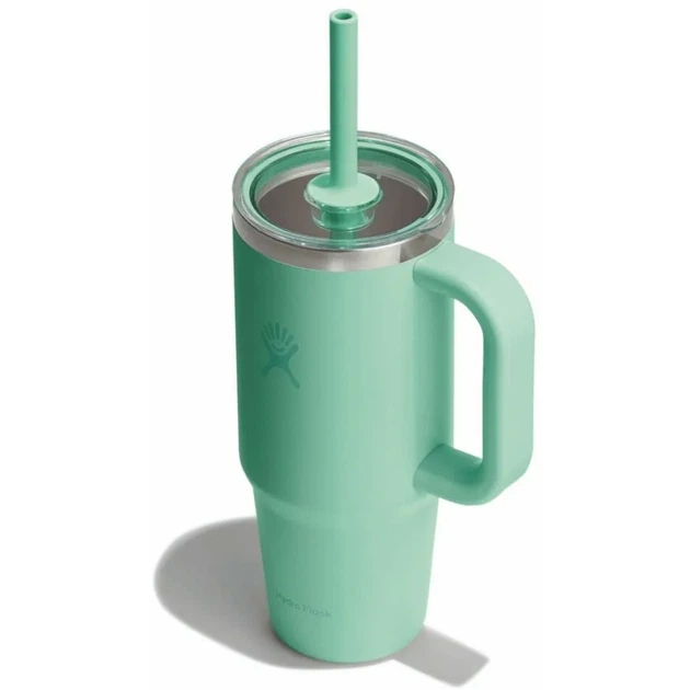 Термогорнятко Hydro Flask 700 ml Travel Tumbler Clear Lid mermaid green зелене - Фото 2 Термогорнятко Hydro Flask 700 ml Travel Tumbler Clear Lid mermaid green зелене - зображення 2