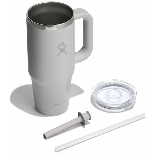 Термочашка Hydro Flask 700 ml Travel Tumbler Clear Lid Сірий - зображення 4