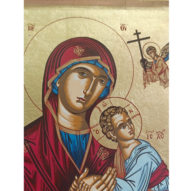 Писана Страстна ікона Пресвятої Богородиці 22,5×29 см - Фото 5 Писана Страстна ікона Пресвятої Богородиці 22,5×29 см - зображення 5