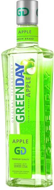 Ароматизированная водка Green Day Apple 0.5 л 37.5% (4823122207692) - Фото 1 Ароматизированная водка Green Day Apple 0.5 л 37.5% (4823122207692) - изображение 1