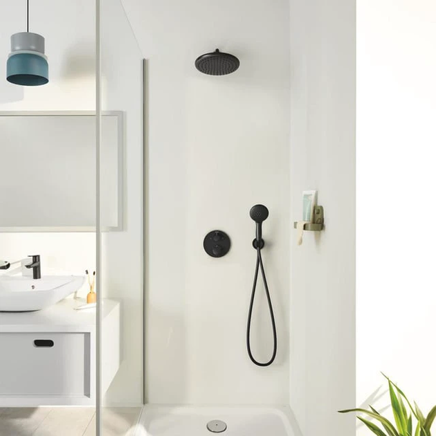 Змішувач для душу Grohtherm 1022082430 Black matt Grohe - изображение 3