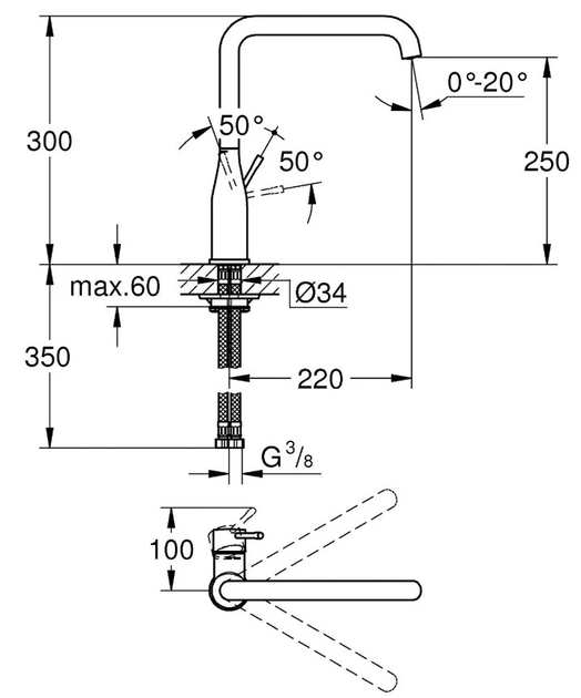 Змішувач для кухні Essence New (30269000), Grohe - зображення 4