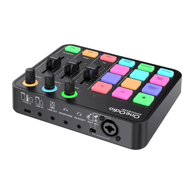 Микшер аудио и звуковая карта OneOdio Solocaster - Фото 4 Микшер аудио и звуковая карта OneOdio Solocaster - изображение 4