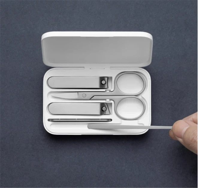Маникюрный набор 5в1 Xiaomi Mijia Nail Clipper Five Piece Set с ударопрочным ABS кейсом - изображение 2