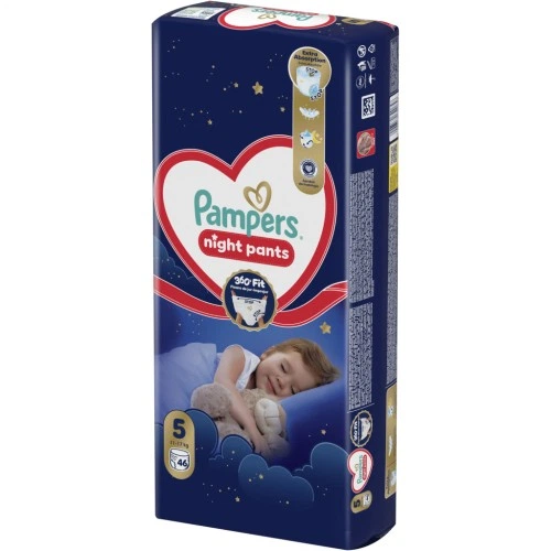 Подгузники Pampers Night Pants Розмір 5 (11-17 кг) 46 шт (8006530320658) Pampers 8006530320658 1059733 - изображение 2