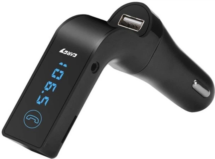 Bluetooth FM-трансмиттер TOTO CAR G7 + зарядка (FM-модулятор) Black - изображение 1