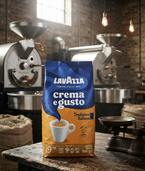 Кофе в зернах Lavazza Crema e Gusto Tradizione Italiana Latte 1 кг купаж 70 процентов арабика 30 процентов робуста темная обжарка - изображение 9