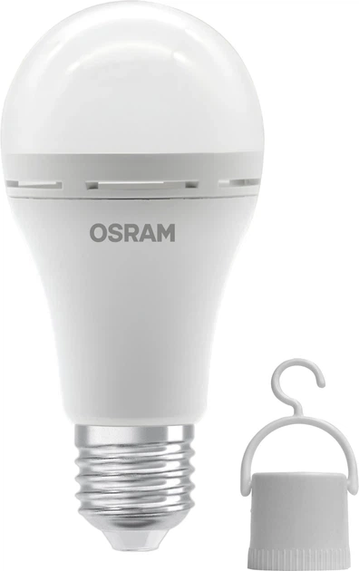 Світлодіодна лампа OSRAM LED E27 8Вт 806Лм 4000К A60 акумуляторна (4099854190131) - Фото 3 Світлодіодна лампа OSRAM LED E27 8Вт 806Лм 4000К A60 акумуляторна (4099854190131) - изображение 3