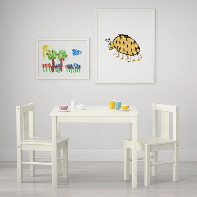 Дитячий стільчик, білий IKEA KRITTER 401.536.99 - Фото 2 Дитячий стільчик, білий IKEA KRITTER 401.536.99 - зображення 2