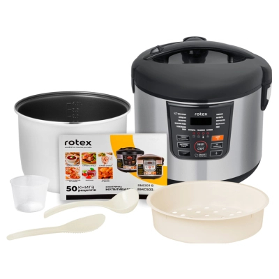 Мультиварка Rotex RMC501-B 900 Вт, мультиварка с чашей 5 л, 14 программ, Smart Cooking - изображение 8