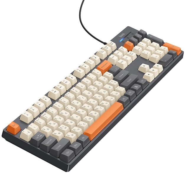 Игровая проводная мембранная клавиатура Hoco GM61 Murphy USB 1.5 м Grey - изображение 3