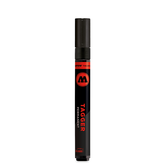 Маркер спиртовой Molotow Tagger Permanent (Черный) 2-6 мм - изображение 2