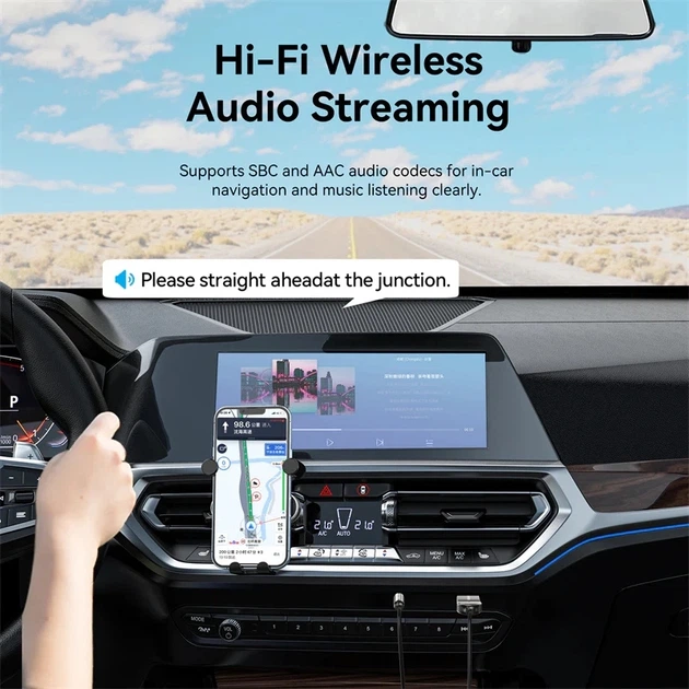 Bluetooth-адаптер Vention AUX TRS BT Gray Zinc Alloy 1.5 м (NAIHG) - изображение 6