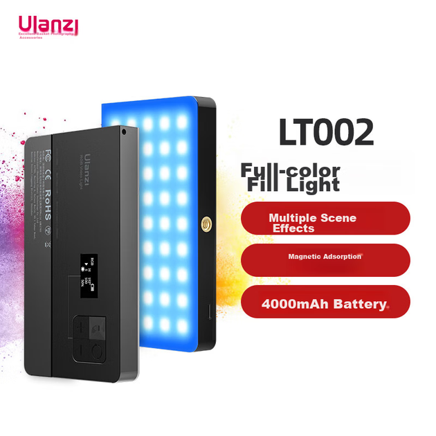 Ulanzi LT002 Красочный магнитный RGB-подсветка, портативный светодиодный карманный светильник, двухцветная подсветка для фотосъемки, подходит для беззеркальных камер и смартфонов, рассеянный свет, портретное освещение в помещении. - Фото 3 Ulanzi LT002 Красочный магнитный RGB-подсветка, портативный светодиодный карманный светильник, двухцветная подсветка для фотосъемки, подходит для беззеркальных камер и смартфонов, рассеянный свет, портретное освещение в помещении. - изображение 3