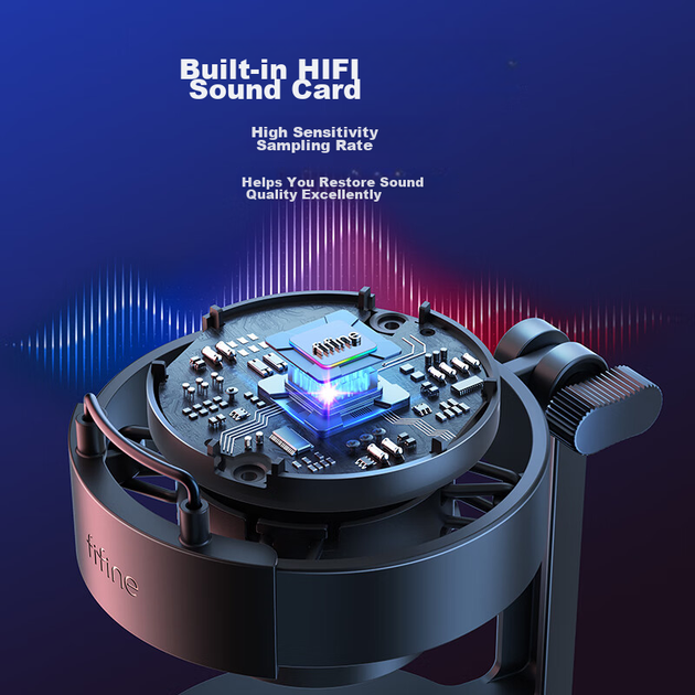 Микрофон FIFINE для прямых трансляций, караоке, записи, озвучивания, игр, ноутбуков и настольных компьютеров, записи видео для TikTok, коротких видеороликов, онлайн-уроков, конденсаторный проводной USB-микрофон A8 с шумоподавлением - изображение 7