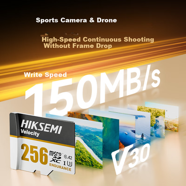 Карта памяти HIKVISION microSD 256 ГБ U3 A2 V30 4K для дронов и экшн-камер - изображение 5