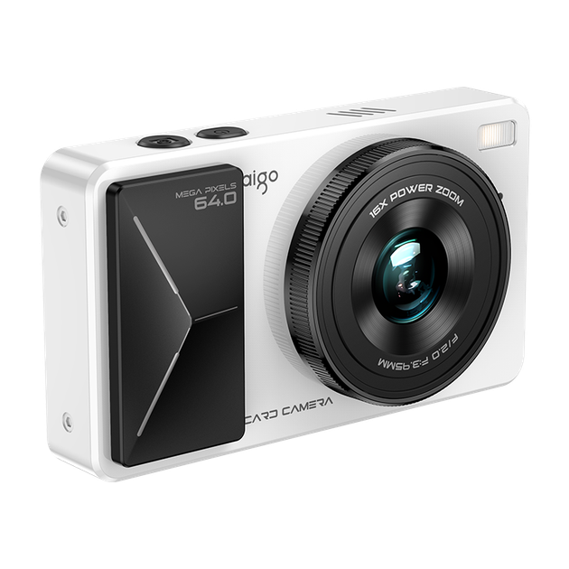 Цифровая фотокамера Aigo Patriot D6 для студентов, подарок на день рождения для девушки, начальный уровень, HD, для путешествий, кампуса, компактная, ретро, CCD, двойная камера, белая, 64 ГБ - изображение 4