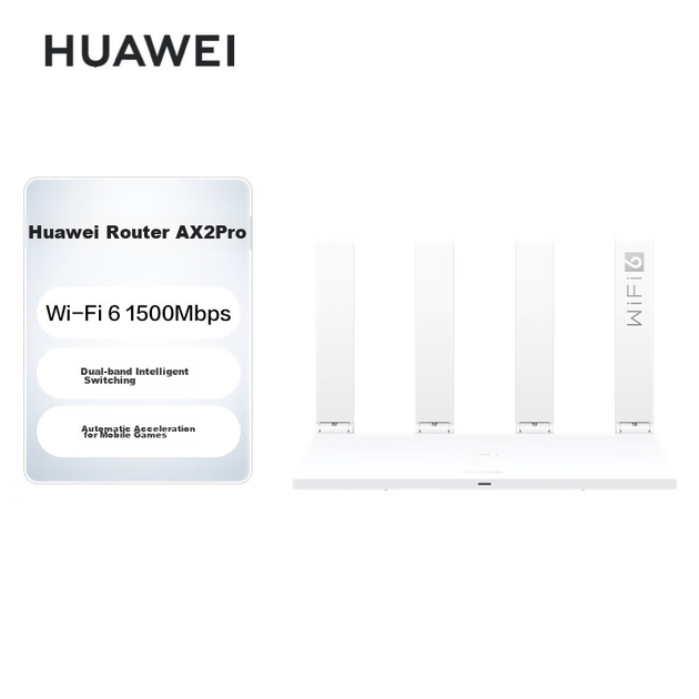 Маршрутизатор HUAWEI AX2 Pro Wi-Fi 6 двухдиапазонный с гигабитными портами - изображение 10