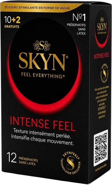 Презервативи Skyn Intense Feel Безлатексні з крапками 12 шт (ROZ6501053715) - Фото 1 Презервативи Skyn Intense Feel Безлатексні з крапками 12 шт (ROZ6501053715) - зображення 1