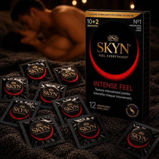 Презервативи Skyn Intense Feel Безлатексні з крапками 12 шт (ROZ6501053715) - Фото 3 Презервативи Skyn Intense Feel Безлатексні з крапками 12 шт (ROZ6501053715) - зображення 3